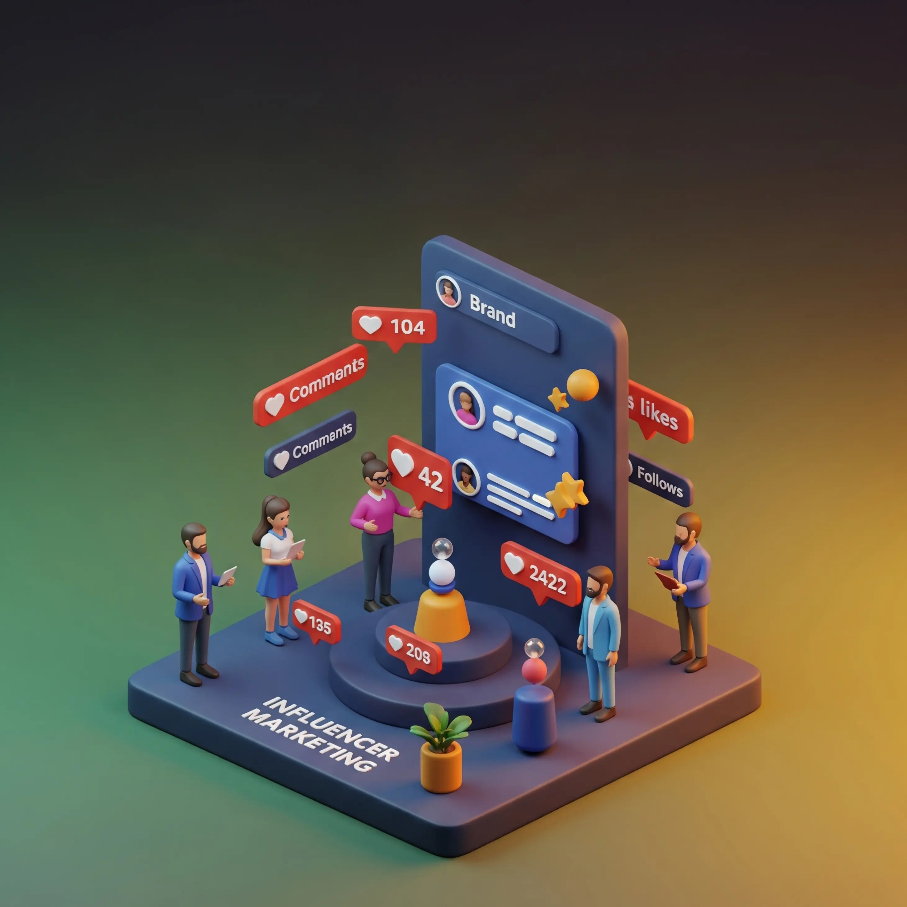 Influencer marketing services by adwhs in Dubai