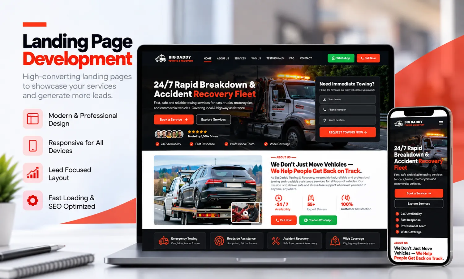 Landing Page Development