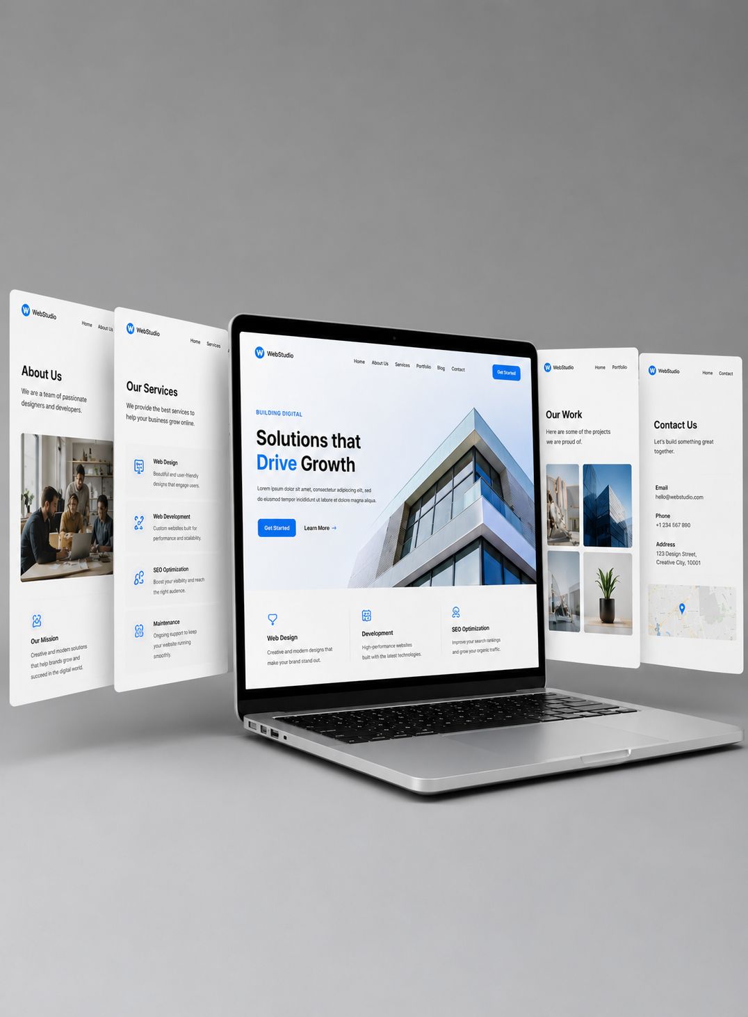 MULTIPLE-PAGE WEBSITE DEVELOPMENT