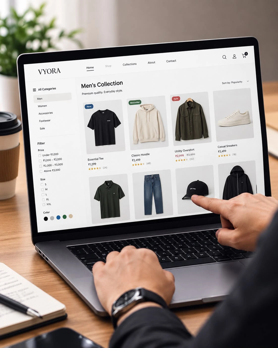CUSTOM E-COMMERCE WEBSITE DEVELOPMENT